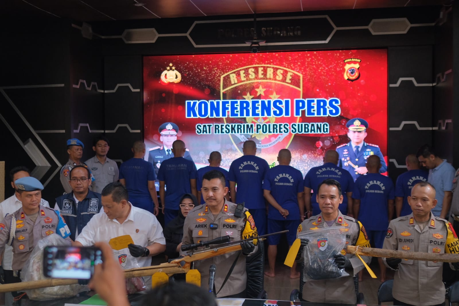 Sat Reskrim Polres Subang Berhasil Ungkap Pengeroyokan Maling Ayam Hingga Tewas 1