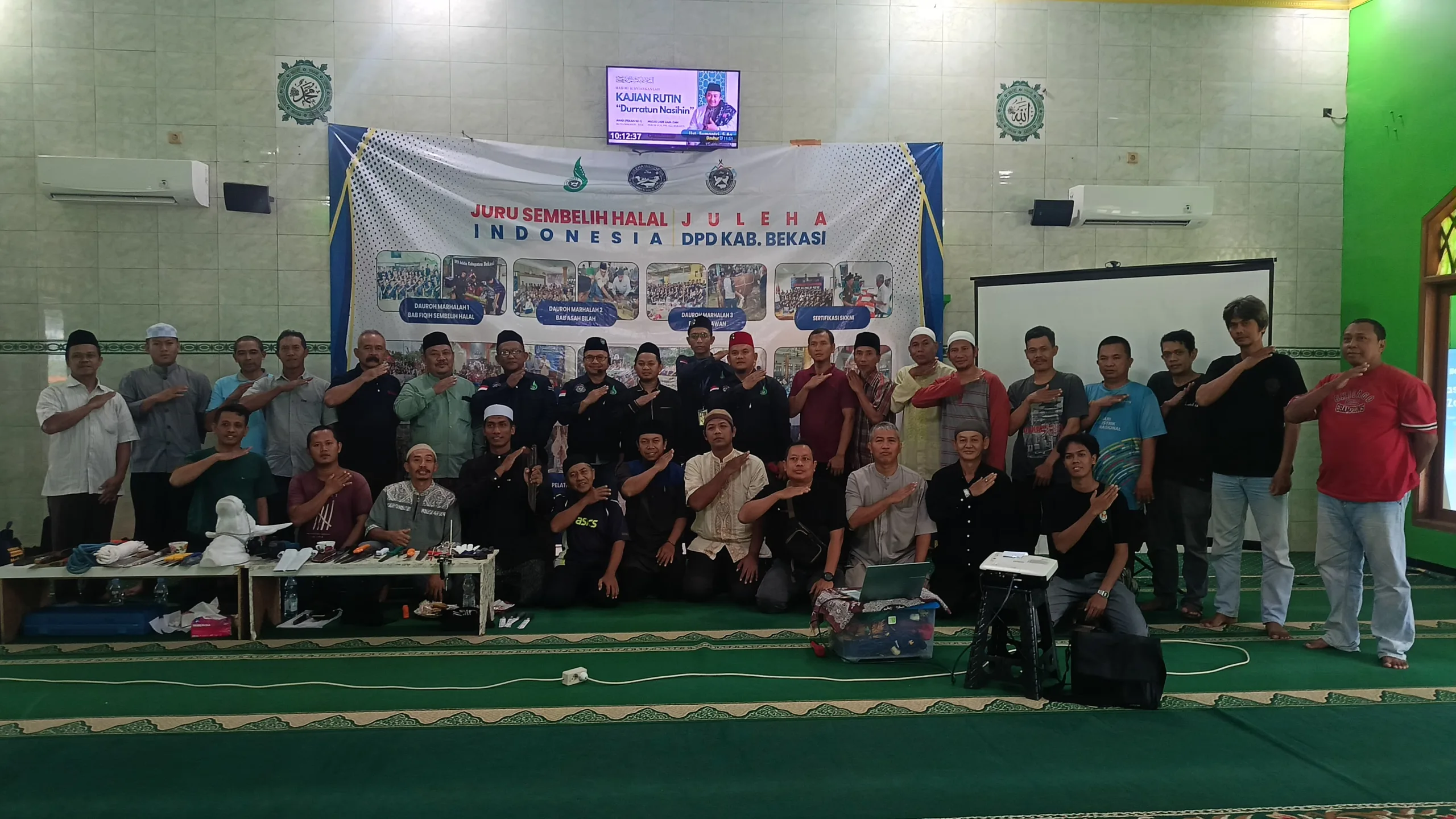 Bekali Keterampilan Sembelih, Juleha Kabupaten Bekasi Latih Asah Bilah dan Fiqih Sembelih  1