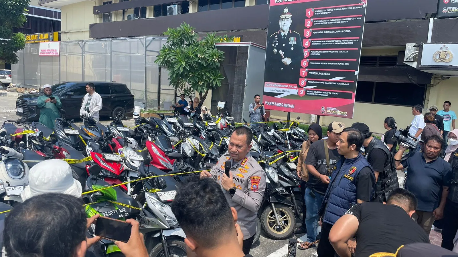 Polrestabes Amankan 138 Kendaraan Bermotor Dari 8 Gudang 1